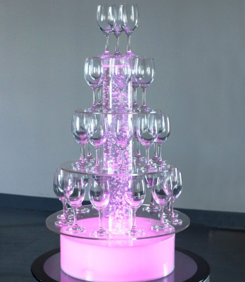 Champagne Tower Sparkling Wine Tower Water Column Illuminated Shelf Columns
