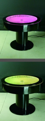Design Table Coffee table Water Columns Column Tables Sofa LED Illuminated
