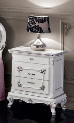 Classic Furniture 6-piece bedroom set Bed 2x Bedside tables Stool Chest of drawers Mirror