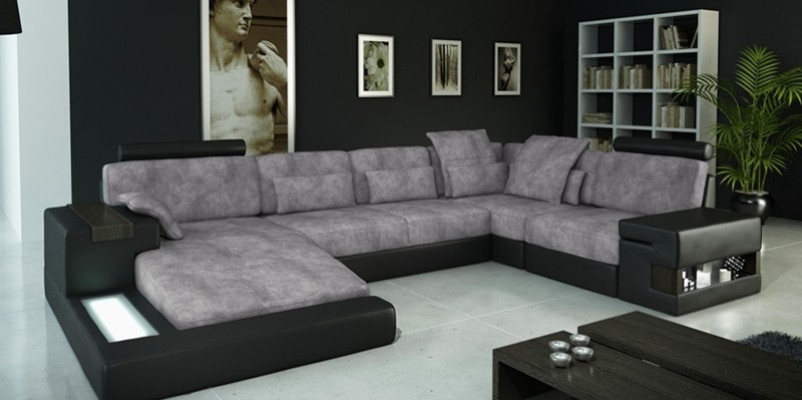 Design Leather Sofa Sofa Couch Upholstery Living landscape XXL Big Corner sofa Corner Bellini