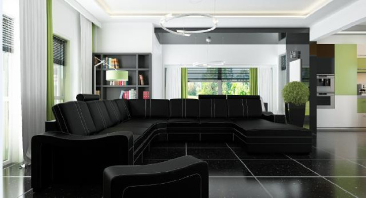 XXL leather sofa with USB leather couch Living landscape Corner sofa new Suite Sofa Leather