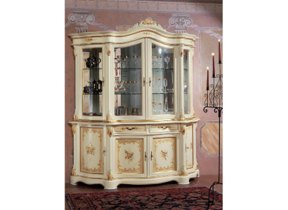Showcases Glass Wardrobe Display case Living room Wood Sideboard Italian Furniture Shelf