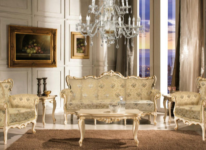 Italian seating set Classic Furniture Seat Upholstery Set Sofa Couch 4-piece. new