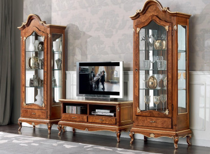 Wall unit set 3 pieces. Living room TV-cabinet Display case Sideboard Shelf Luxury wall cabinets new