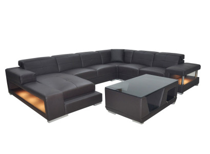 Sofa Suite Upholstery Seat Set Corner sofa Coffee table Sofa Leather Couches new G8017