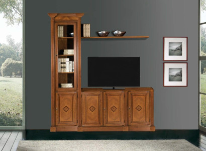 Wardrobe Display case Wood Living room Furniture TV Wall Units Modern Design Wall unit