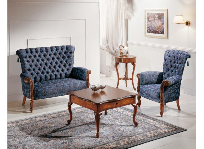 Italian sofa set sofa 2xarmchairs coffee table side table 4-piece luxury set