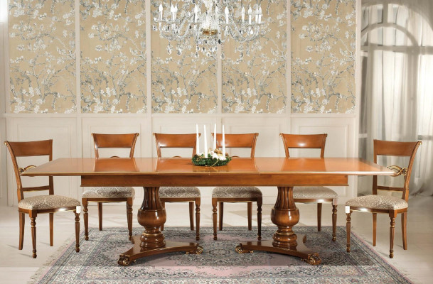 Complete Set Dining table + 6 Chairs Dining room Set Ess Group Wood Table Tables 7 pieces