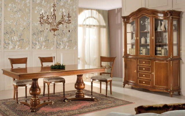 Complete Set Dining table + 6 Chairs Dining room Set Ess Group Wood Table Tables 7 pieces