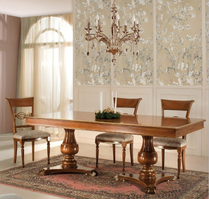 Complete Set Dining table + 6 Chairs Dining room Set Ess Group Wood Table Tables 7 pieces