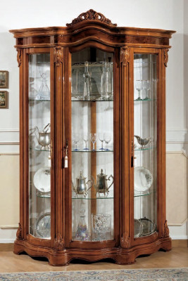 Showcases Glass Wardrobe Display case Living room Wood Sideboard Italian Furniture Shelf