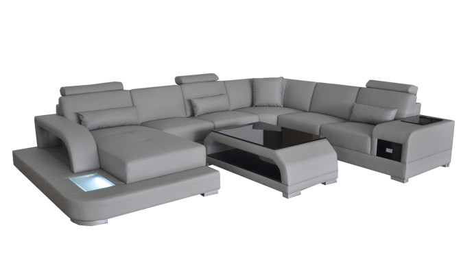 Corner Sofa Upholstery Couch Seat Corner Leather Suite Modern U-shape