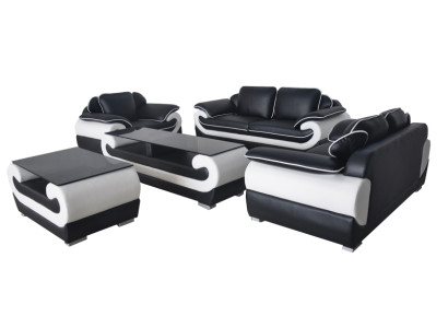 Sofa set + Table USB 3+2+1 Seater Sofa Couch Sets Leather Sofas Upholstery