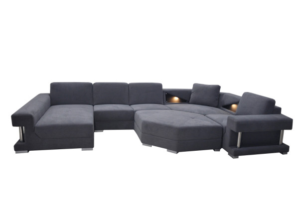 Corner Sofa Couch Upholstery Corner Living Room Landscape Designer Sofa Textile + USB