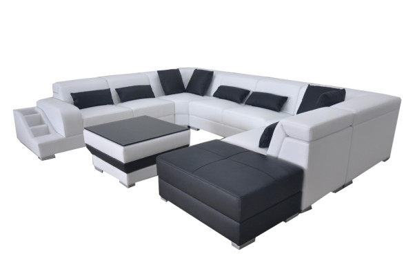 Modern Seat Upholstery Living landscape Living room Couch Upholstery Corner USB U-shape new