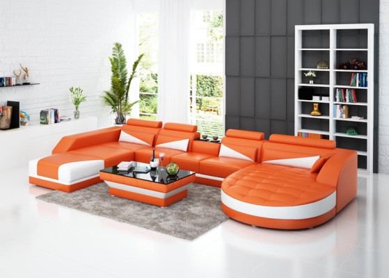 Corner Sofa Upholstery Couch Seat Corner Leather Suite Modern Living landscape