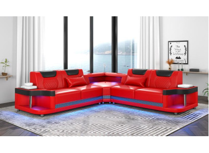 Design Esk Corner sofa L-shape Modern Sofas Leather sofa Couch Living landscape Sofa new
