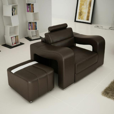 Designer Leather Sofa Settee USB Sofa Seat Upholstery Suite 3+2+1 Sets