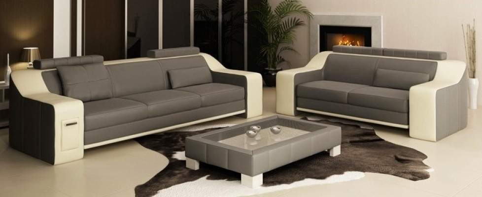 Leather Sofa Set Sofa Couch Seat Upholstery Suite Sofa set 3+2+1 Sofas HuttenS