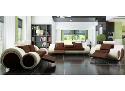 Designer Sofa set 3+2+1 with USB Upholstery Sofa Sets Brown Couch Set