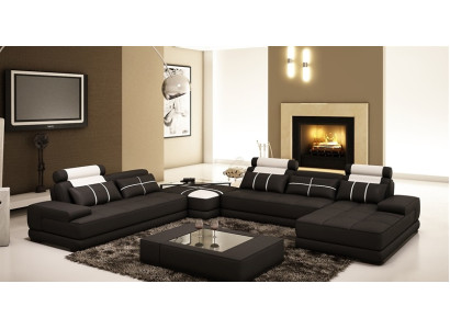 Corner sofa Sofa Couch Living landscape Leather sofa xxl Designer Sofas Wolfhagen