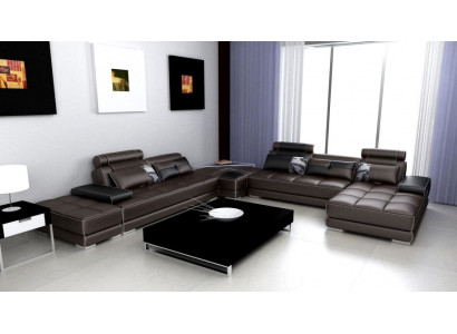 Corner sofa Sofa Couch Living landscape Leather sofa XXL Designer Sofas