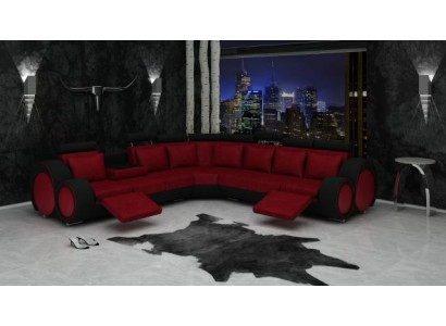 Textile Sofa USB Designer Sofas Couch Corner suite Corner sofa Upholstery Living landscape