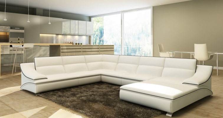 exclusive s U-shape Leather Corner sofa Luxury and elegance for your home