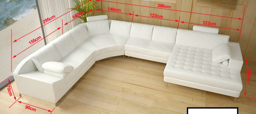 Leather sofa Couch Living landscape Corner sofa Corner Suite Design Modern Sofa new