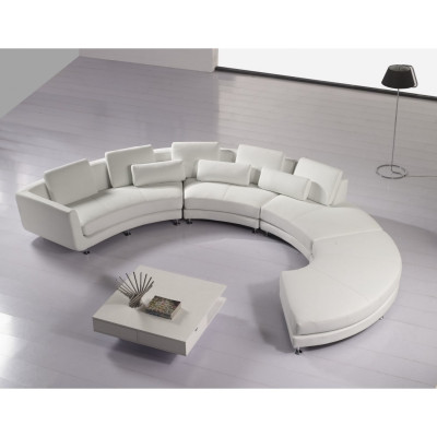 Round sofa with USB Round Couch Living landscape Corner sofa Sofa Corner Upholstery Suite
