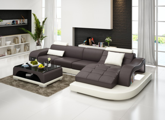 Corner Sofa Upholstery Table Couches Sofas Living landscape + USB Luxury Suite Corner