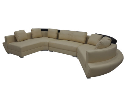 Round Corner Sofa Couch Upholstery XXL Big Round Couches Living landscape U-shape A1137