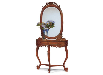 Italian Furniture 2-piece Set Furniture Style StileElisa Console table Mirror Wood new