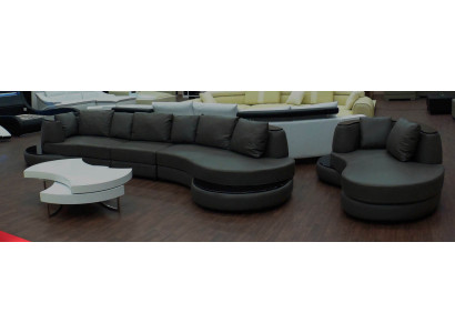 Designer sofa Corner sofa Living landscape Round sofa Leather sofa Couch Sofa U-shape PR-S