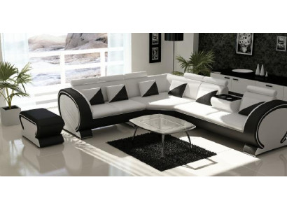 Designer Corner sofa Living landscape Sofa + USB Upholstery Suite Lounge Sofas Couches