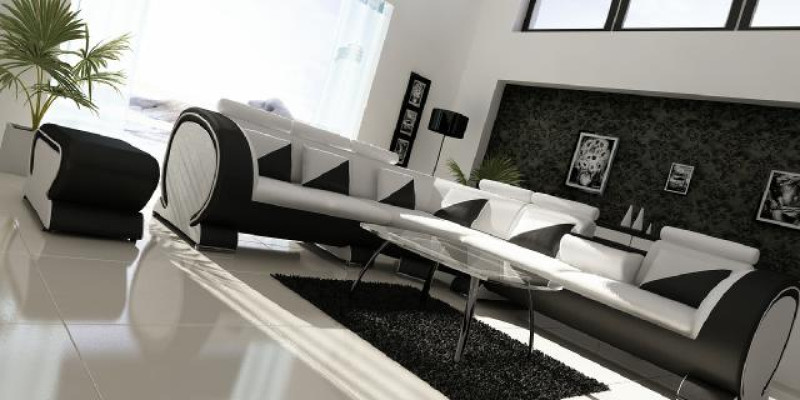 Designer Corner sofa Living landscape Sofa + USB Upholstery Suite Lounge Sofas Couches