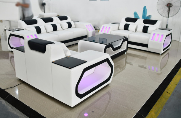 Sofa set Set 3+2+1 Seater Coffee table Suite Design Modern 4-piece Modern