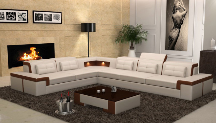 Leather Corner Sofa Couches Living landscape Luxury Suite Corner Sofas Upholstery Couch