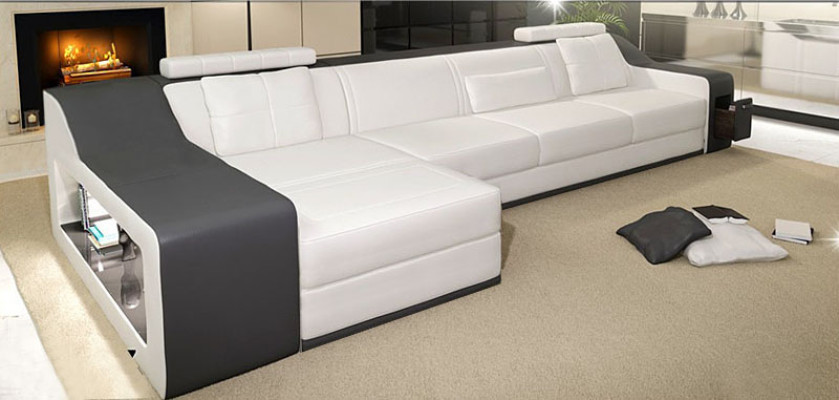 Leather sofa Couch Living landscape Corner sofa Corner Suite Design Modern Sofa B2017B