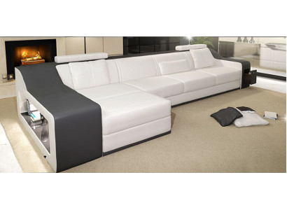 Leather sofa Couch Living landscape Corner sofa Corner Suite Design Modern Sofa B2017B