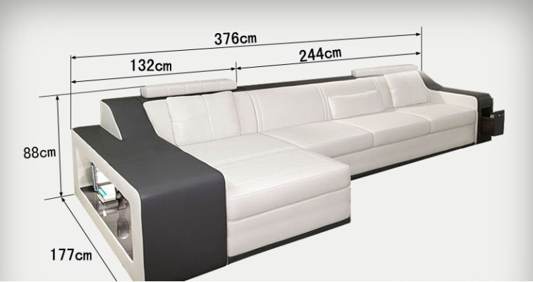 Leather sofa Couch Living landscape Corner sofa Corner Suite Design Modern Sofa B2017B