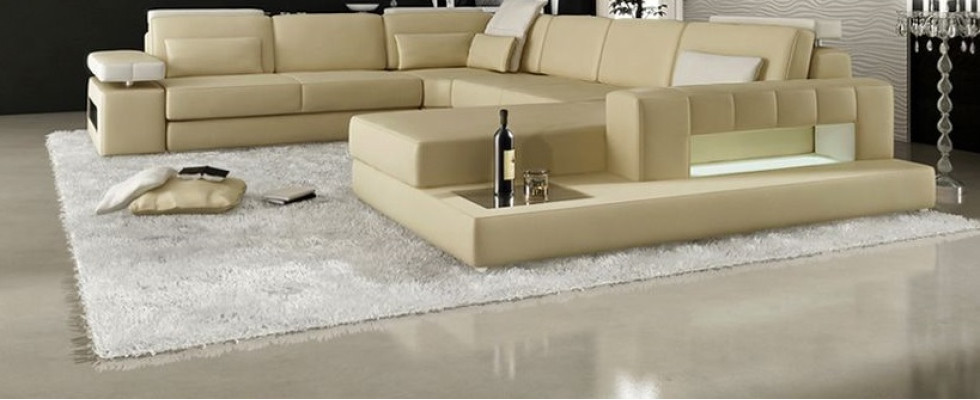 Corner sofa U-shape Living landscape Sofa Couch Upholstery Corner Sofa Fabric Sofas Leather