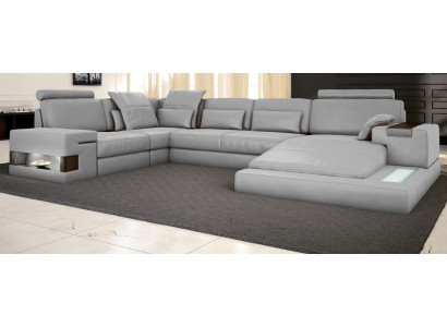 Sofa bed Couch Design Upholstery Textile Corner Living landscape Corner sofa Fabric U-shape