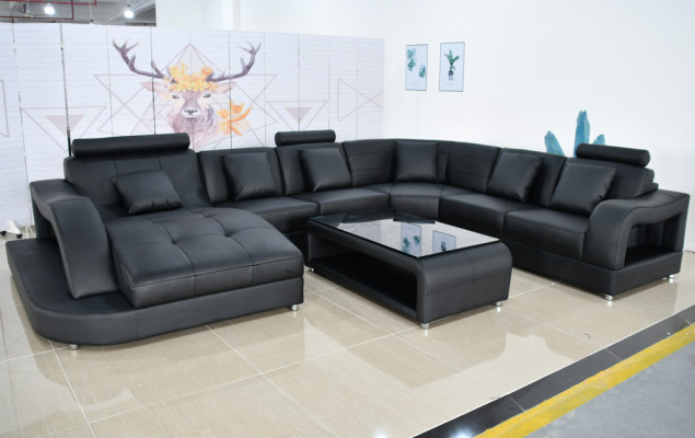 Sofa Couch Upholstery new Living landscape Design Corner sofa Leather Couches Sofas U-shape