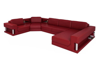 U-shape Sofa Couch Upholstery Sofa Living landscape Design Corner sofa Leather Upholstery new