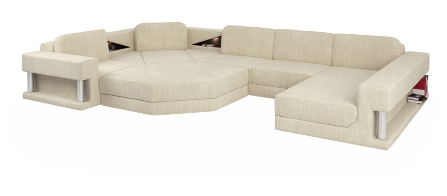 U-shape Sofa Couch Design Couch Textile Modern Upholstery new Living landscape Corner sofa