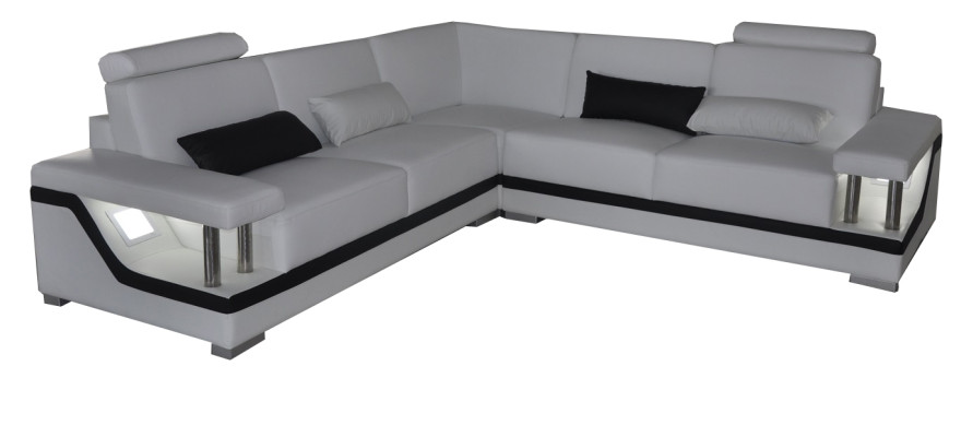 Leather sofa Couch Living landscape Corner Suite Design Modern Corner Sofa L-shape L6002