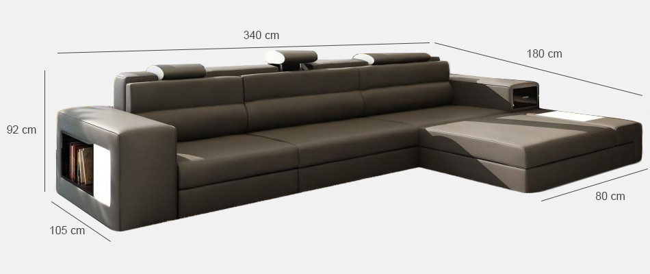 Designer sofa sofa with USB upholstery corner sofa suite living landscape leather sofa couch