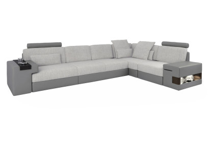 Design modern sofa L-shape sofas gray new couch corner leather living room couches