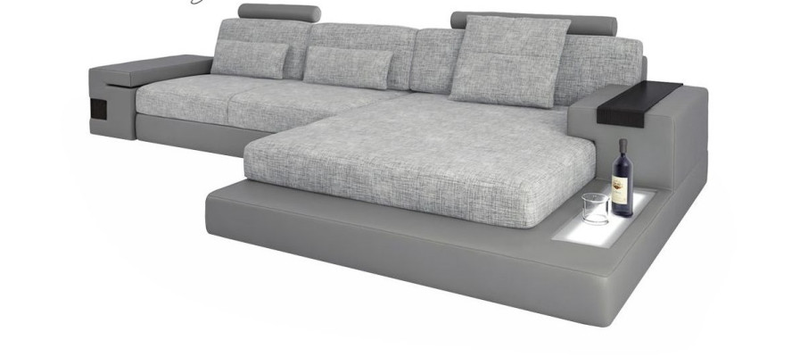 Design Corner sofa Leather L-shape Modern Style Couch Upholstered furniture Living room new